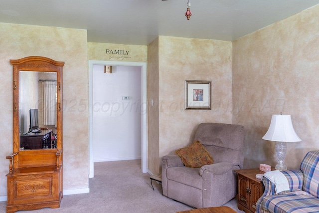 3406 Meadow Dr, Amarillo, TX 79109 - sitting room with carpet floors and baseboards