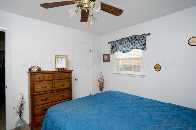 3406 Meadow Dr, Amarillo, TX 79109 - bedroom featuring a ceiling fan