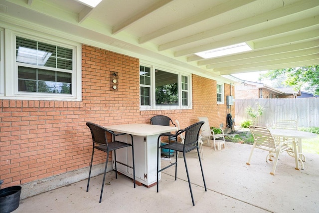 3406 Meadow Dr, Amarillo, TX 79109 - view of patio / terrace with outdoor dining space
