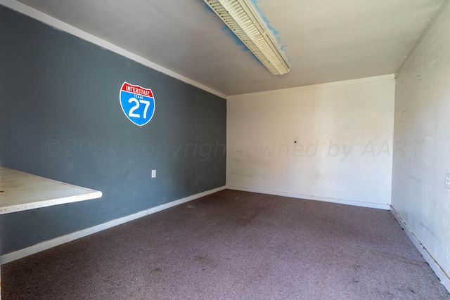 view of carpeted empty room