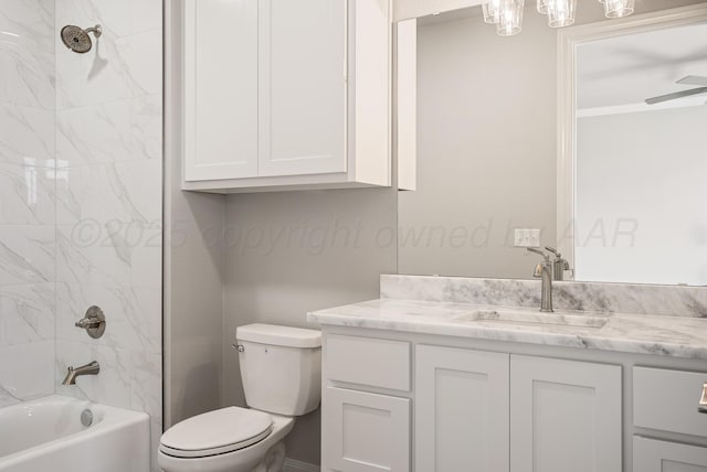 19551 Brenton Trl, Amarillo, TX 79124 - bathroom with vanity, bathing tub / shower combination, and a chandelier