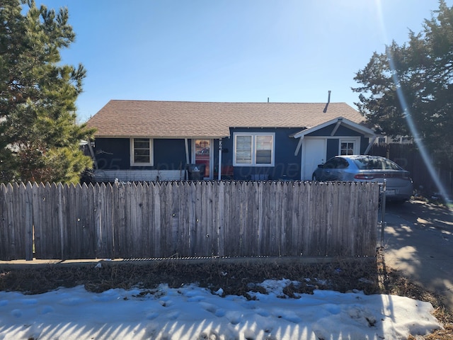 view of ranch-style house