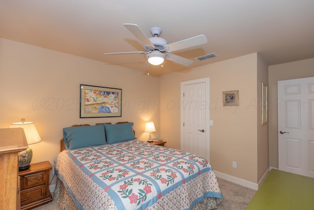 6504 Bayberry Ln, Amarillo, TX 79124 - bedroom featuring carpet, baseboards, and ceiling fan
