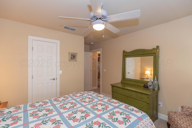 6504 Bayberry Ln, Amarillo, TX 79124 - bedroom featuring carpet floors, baseboards, and a ceiling fan