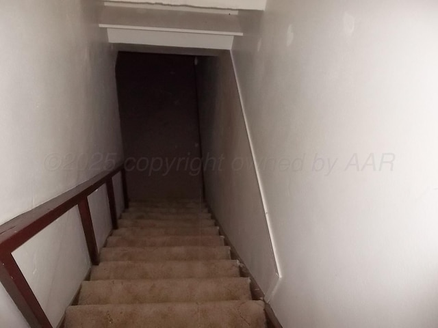 view of stairway