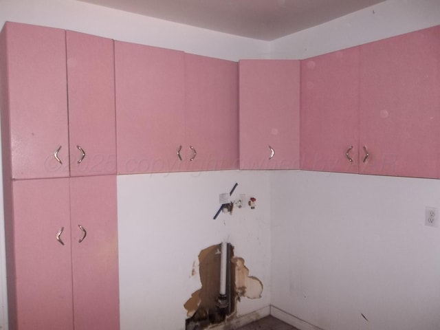 view of clothes washing area
