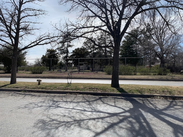 view of street featuring curbs
