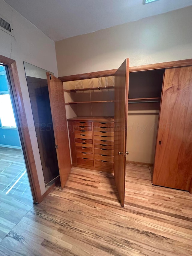 closet with visible vents