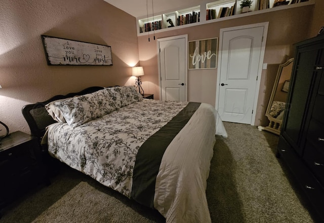 bedroom with carpet floors