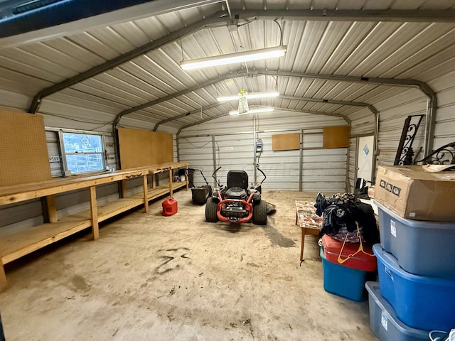 2700 Potter Dr, Amarillo, TX 79108 - garage with metal wall
