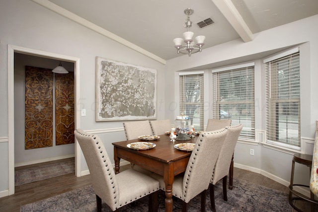 7133 Birkshire Dr, Amarillo, TX 79109 - dining space with a chandelier, wood finished floors, and baseboards