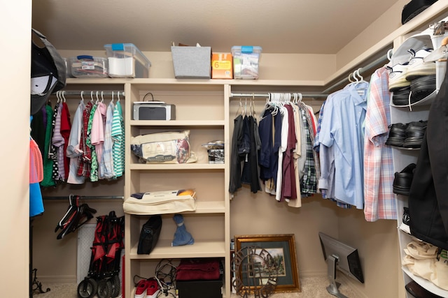 7414 Southbend Dr, Amarillo, TX 79119 - spacious closet with carpet