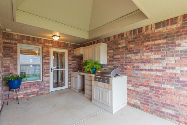 7414 Southbend Dr, Amarillo, TX 79119 - view of patio / terrace featuring exterior kitchen