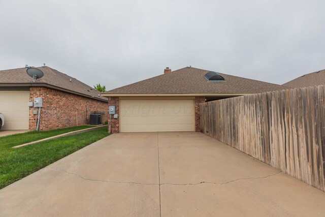 7414 Southbend Dr, Amarillo, TX 79119 - view of property exterior with brick siding and a chimney