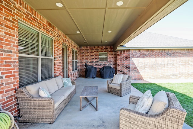 6107 Bowery, Amarillo, TX 79119 - view of patio / terrace featuring outdoor lounge area