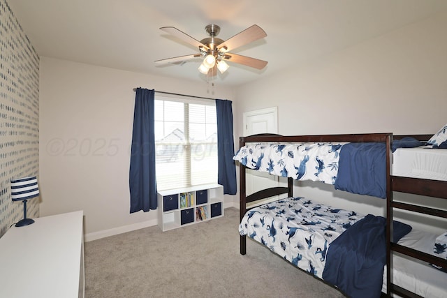 6107 Bowery, Amarillo, TX 79119 - carpeted bedroom featuring baseboards and a ceiling fan