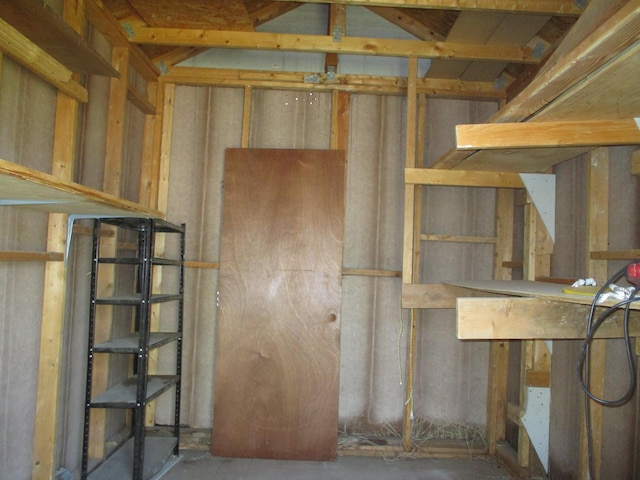 view of storage room
