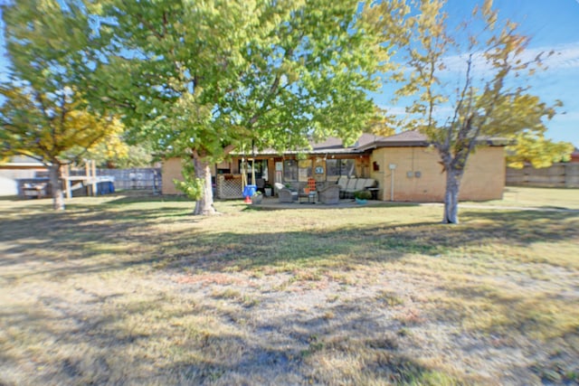 view of yard with a patio