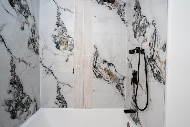 1802 Chama St, Amarillo, TX 79102 - bathroom with a combined bath / shower with marble appearance