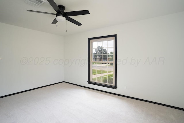 1802 Chama St, Amarillo, TX 79102 - carpeted spare room featuring a ceiling fan and baseboards
