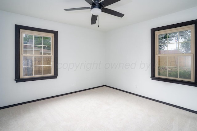 1802 Chama St, Amarillo, TX 79102 - unfurnished room with carpet and ceiling fan