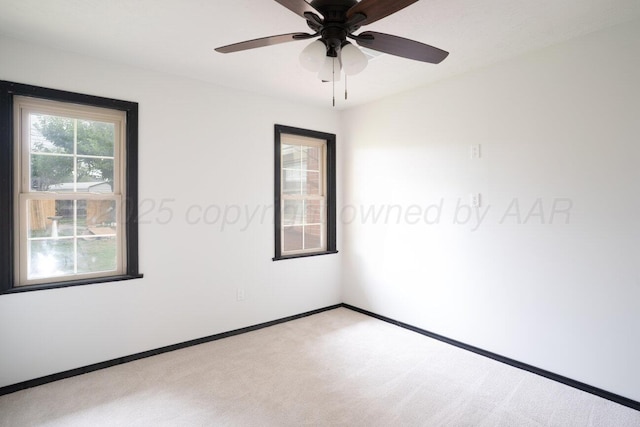 1802 Chama St, Amarillo, TX 79102 - spare room featuring carpet and a ceiling fan