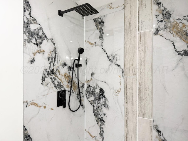 1802 Chama St, Amarillo, TX 79102 - bathroom view of a marble finish shower