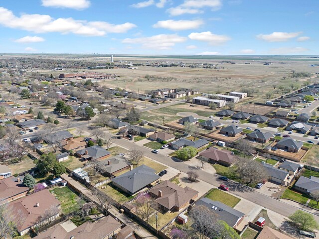 bird's eye view with a residential view