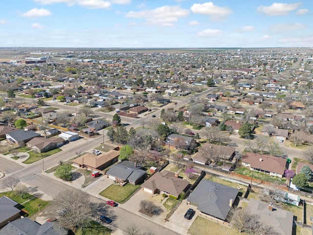 bird's eye view with a residential view