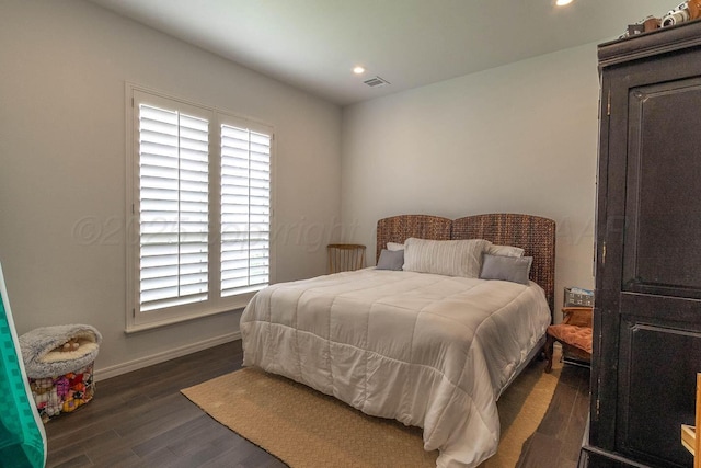 5904 Nancy Ellen St, Amarillo, TX 79119 - bedroom with dark wood-type flooring and recessed lighting