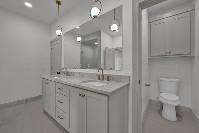 5505 Sheridan St, Amarillo, TX 79119 - full bath with walk in shower, a garden tub, and recessed lighting