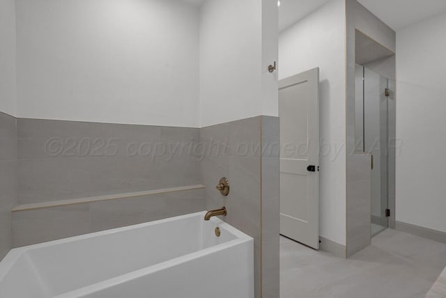 5505 Sheridan St, Amarillo, TX 79119 - full bath with a bath and a walk in shower