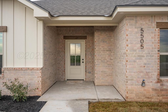 5505 Sheridan St, Amarillo, TX 79119 - entrance to property with roof with shingles and brick siding