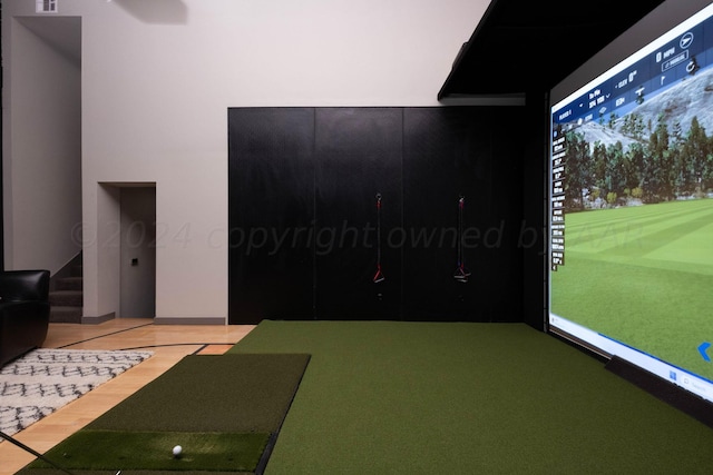 1600 S Milam St, Amarillo, TX 79102 - rec room with golf simulator
