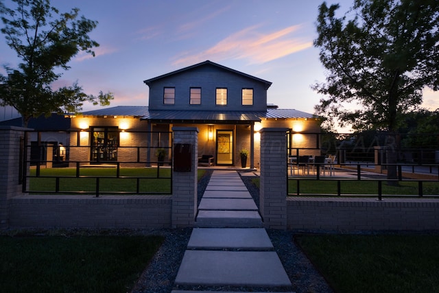 1600 S Milam St, Amarillo, TX 79102 - modern home with a standing seam roof and metal roof