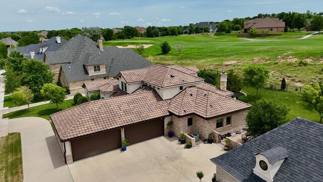 38 Merion Pl, Amarillo, TX 79124 - aerial view of residential area featuring a golf club