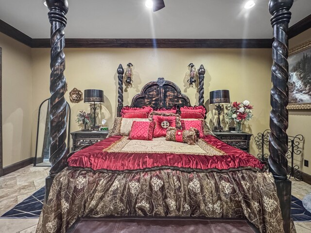 38 Merion Pl, Amarillo, TX 79124 - bedroom featuring ornamental molding and baseboards