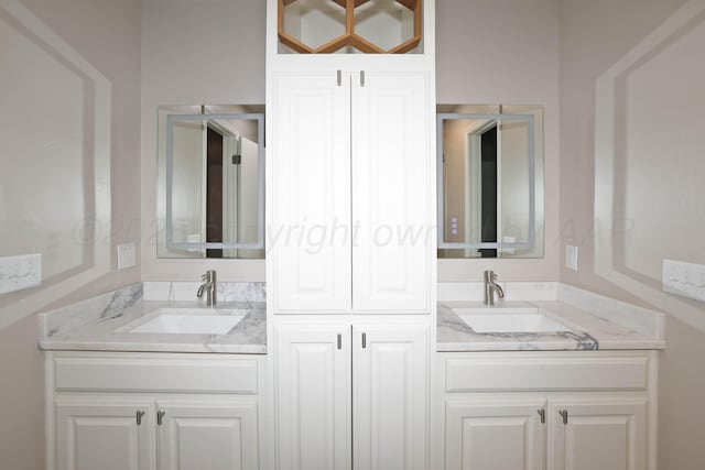 3801 Deann Dr, Amarillo, TX 79121 - full bath featuring double vanity