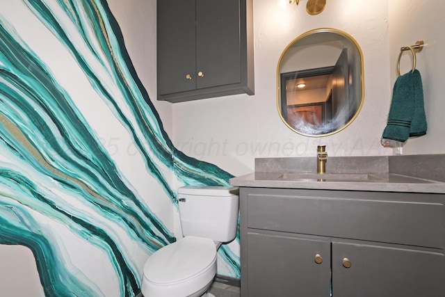 3801 Deann Dr, Amarillo, TX 79121 - bathroom with vanity and toilet