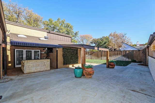 3801 Deann Dr, Amarillo, TX 79121 - fenced backyard featuring a patio