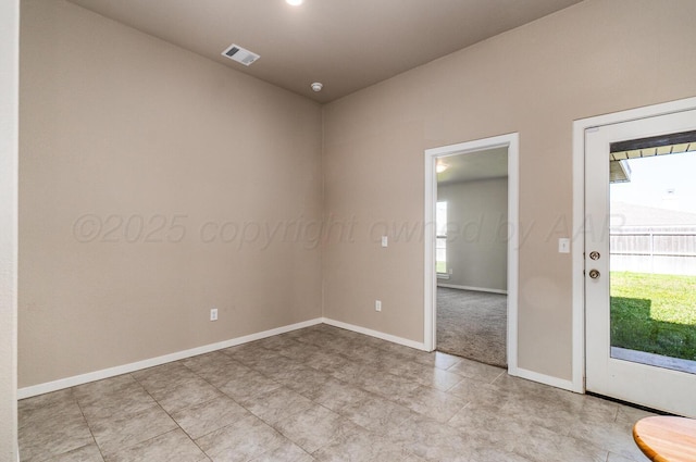 5004 Hinson St, Amarillo, TX 79118 - spare room with baseboards and light tile patterned floors