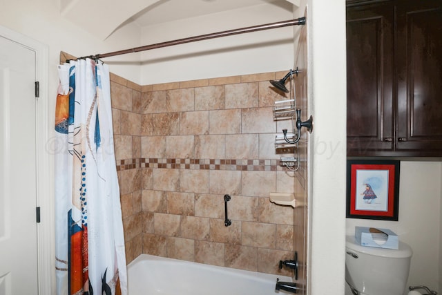 7404 Southbend Dr, Amarillo, TX 79119 - bathroom with shower / tub combo and toilet
