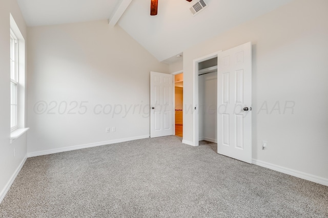 6100 Mckay Ct, Amarillo, TX 79118 - unfurnished bedroom featuring carpet floors, a ceiling fan, and a closet