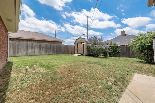 6100 Mckay Ct, Amarillo, TX 79118 - fenced backyard featuring a storage shed