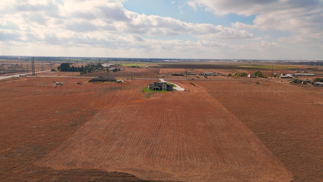 drone / aerial view with a rural view