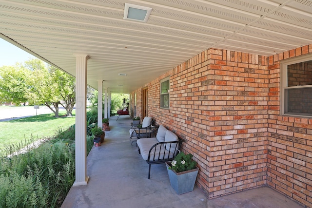 1206 Olive St, Stratford, TX 79084 - view of covered porch