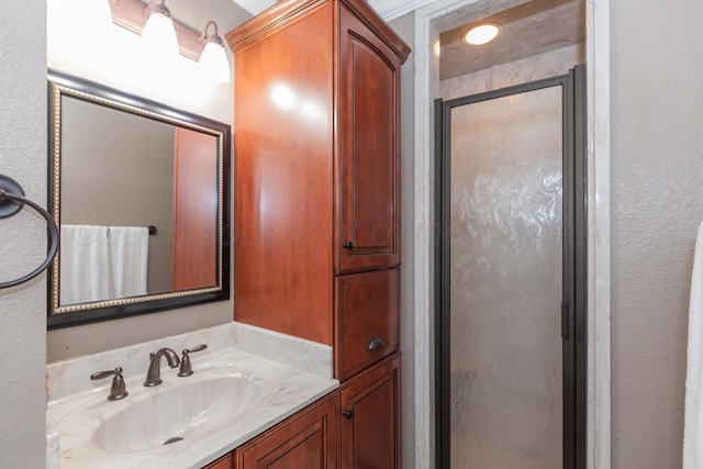 2101 Bowie St, Amarillo, TX 79109 - bathroom with a stall shower and vanity