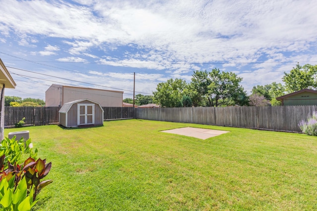 2101 Bowie St, Amarillo, TX 79109 - fenced backyard with a shed and a patio