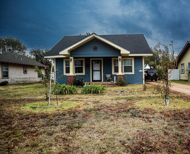 view of front of property with covered porch