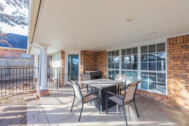 2408 Drake Elm Pl, Amarillo, TX 79124 - view of patio / terrace with outdoor dining space and area for grilling